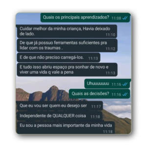 Ele abriu espaço para uma vida que vale a pena