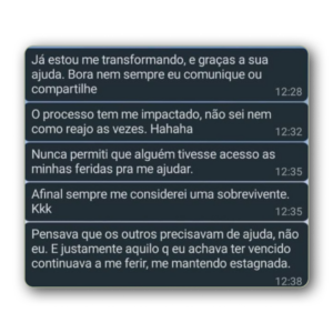 Ela entendeu o que a mantinha estagnada